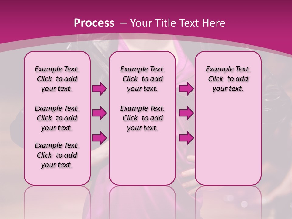 Female Model At Fashion Show PowerPoint Template