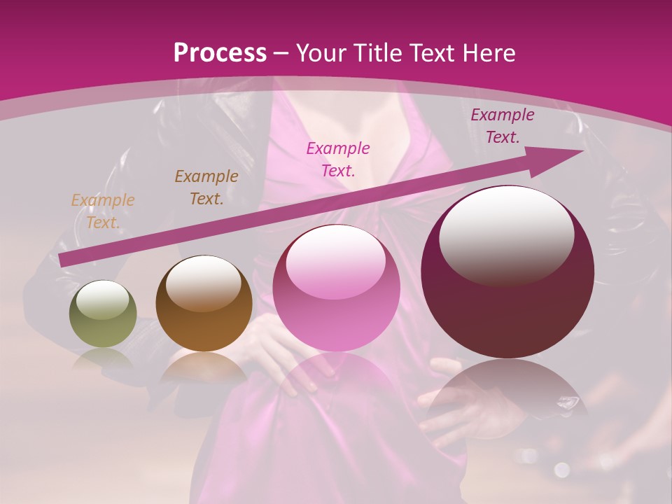 Female Model At Fashion Show PowerPoint Template