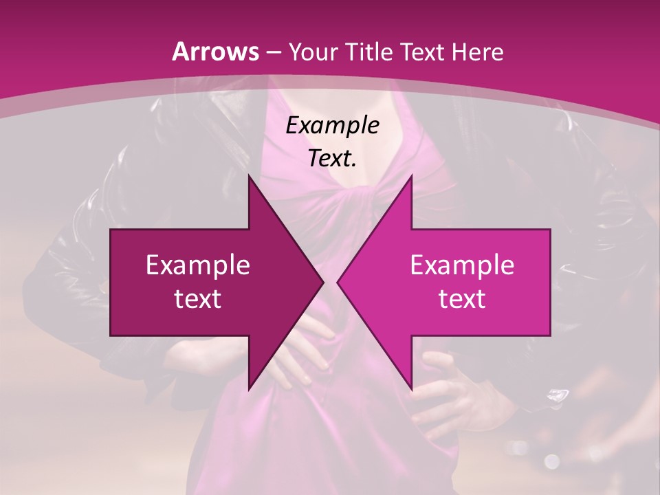 Female Model At Fashion Show PowerPoint Template