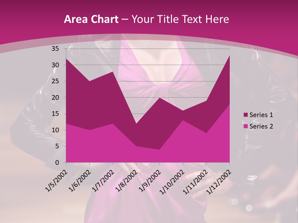 Female Model At Fashion Show PowerPoint Template