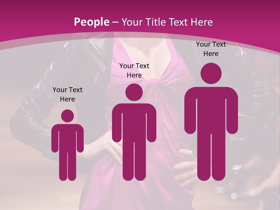 Female Model At Fashion Show PowerPoint Template