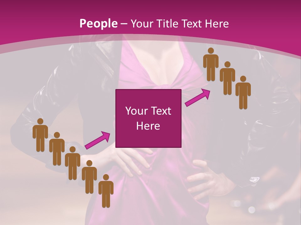 Female Model At Fashion Show PowerPoint Template