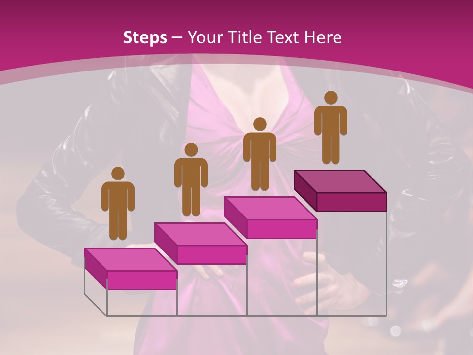 Female Model At Fashion Show PowerPoint Template