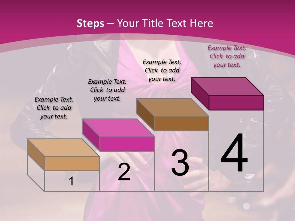 Female Model At Fashion Show PowerPoint Template