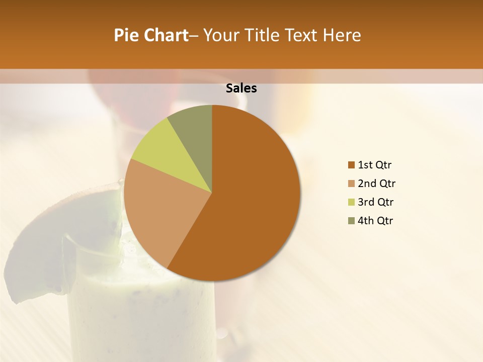 A Group Of Drinks Sitting On Top Of A Wooden Table PowerPoint Template