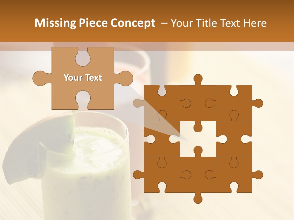 A Group Of Drinks Sitting On Top Of A Wooden Table PowerPoint Template