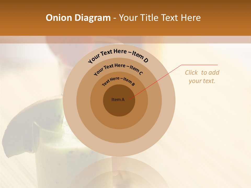 A Group Of Drinks Sitting On Top Of A Wooden Table PowerPoint Template