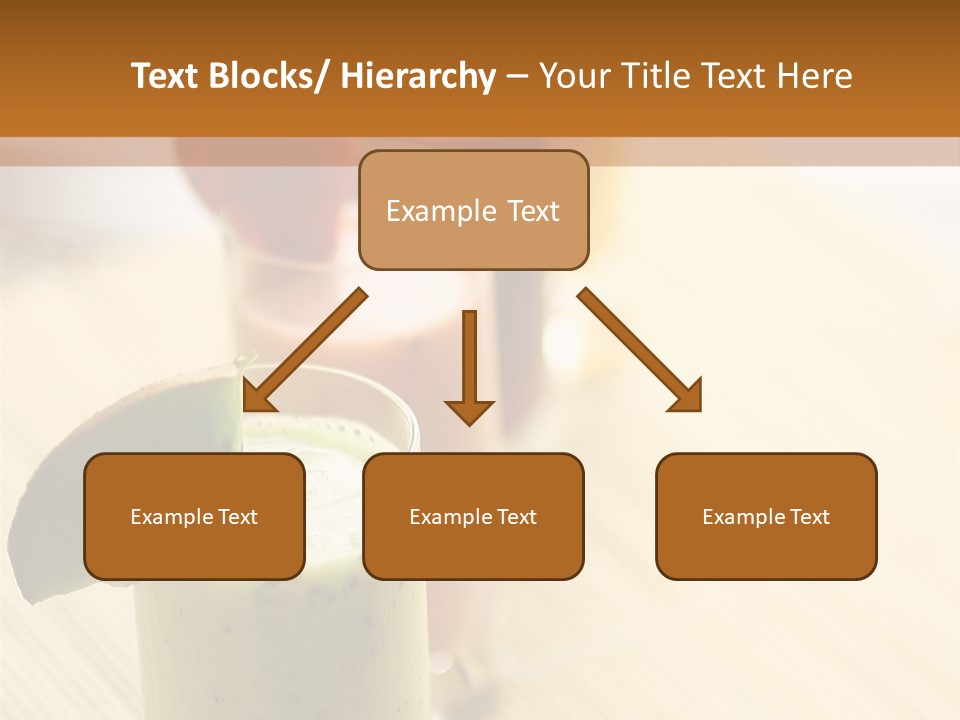 A Group Of Drinks Sitting On Top Of A Wooden Table PowerPoint Template