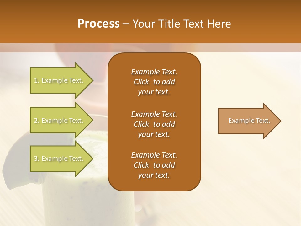 A Group Of Drinks Sitting On Top Of A Wooden Table PowerPoint Template