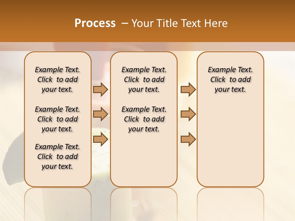 A Group Of Drinks Sitting On Top Of A Wooden Table PowerPoint Template