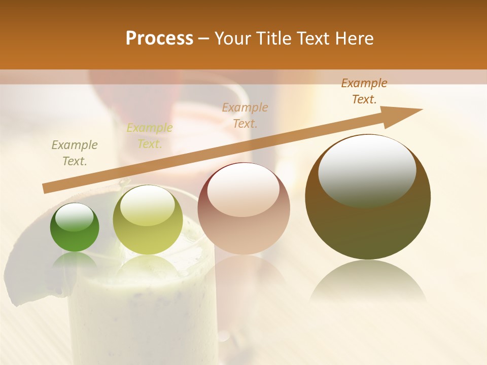 A Group Of Drinks Sitting On Top Of A Wooden Table PowerPoint Template