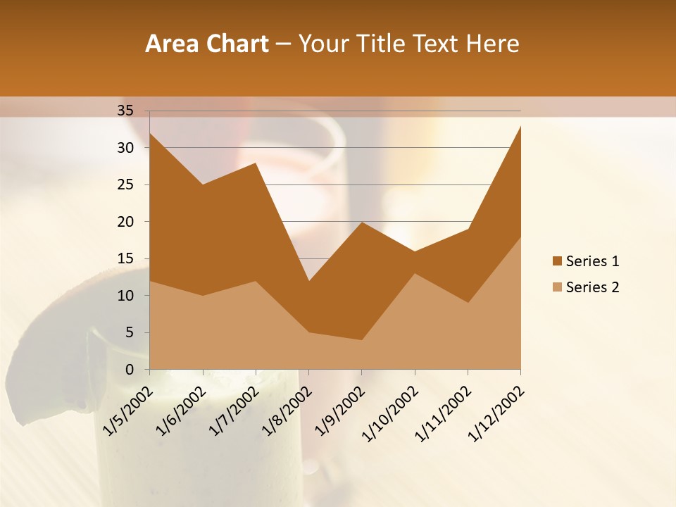 A Group Of Drinks Sitting On Top Of A Wooden Table PowerPoint Template