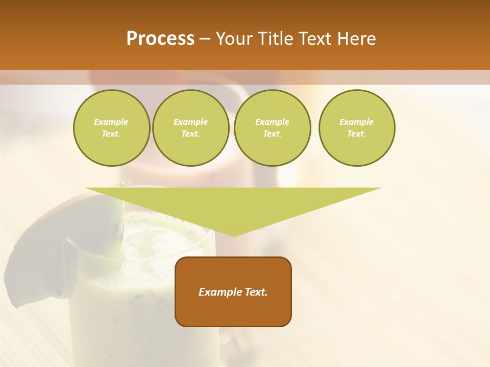 A Group Of Drinks Sitting On Top Of A Wooden Table PowerPoint Template