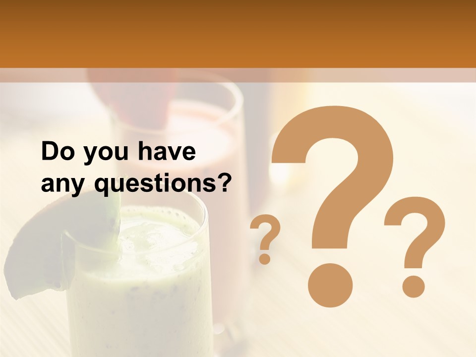 A Group Of Drinks Sitting On Top Of A Wooden Table PowerPoint Template