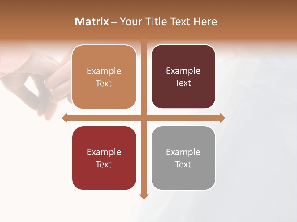 Wedding Photo Of Married Couple Holding Hands PowerPoint Template