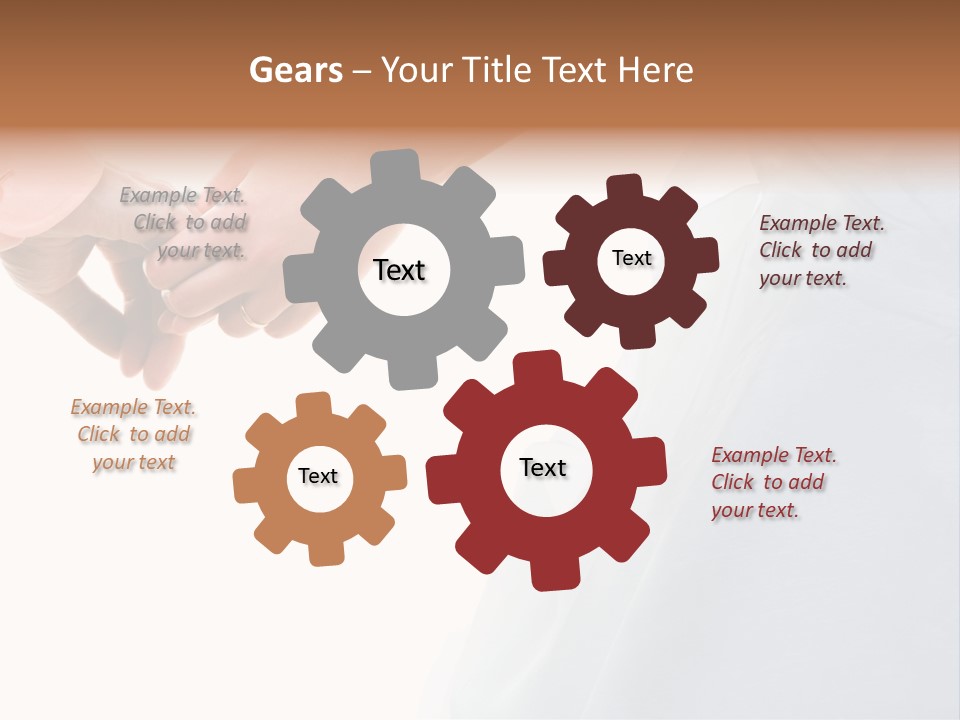 Wedding Photo Of Married Couple Holding Hands PowerPoint Template