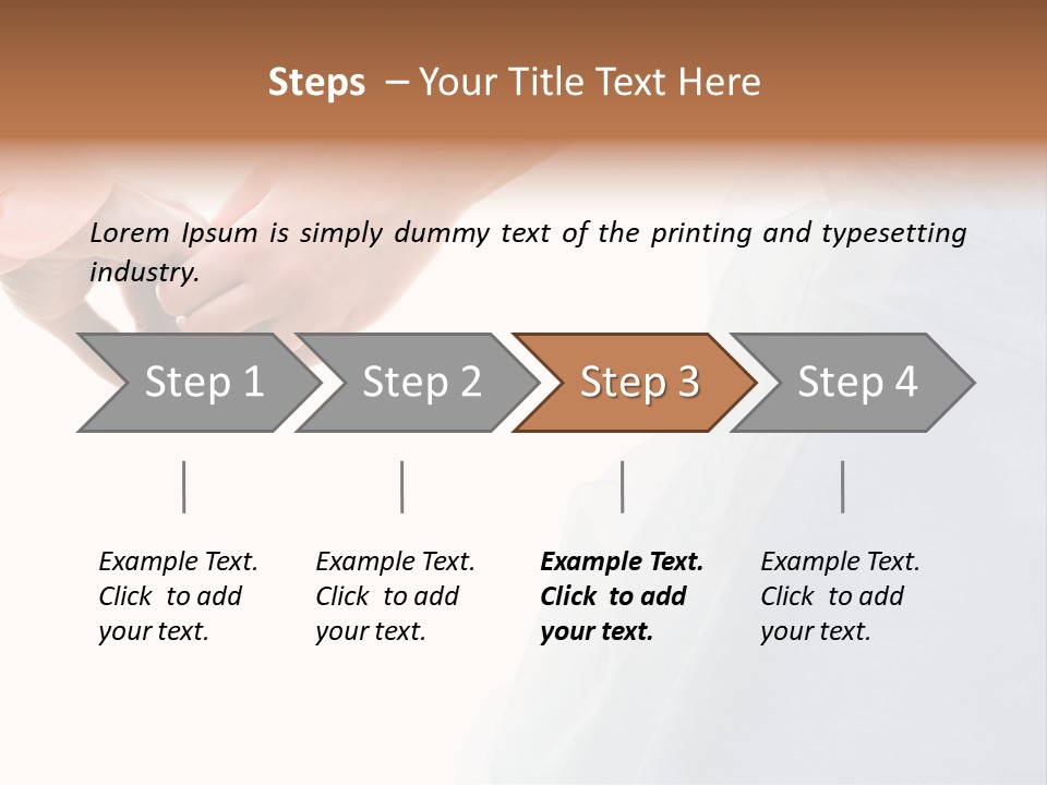 Wedding Photo Of Married Couple Holding Hands PowerPoint Template