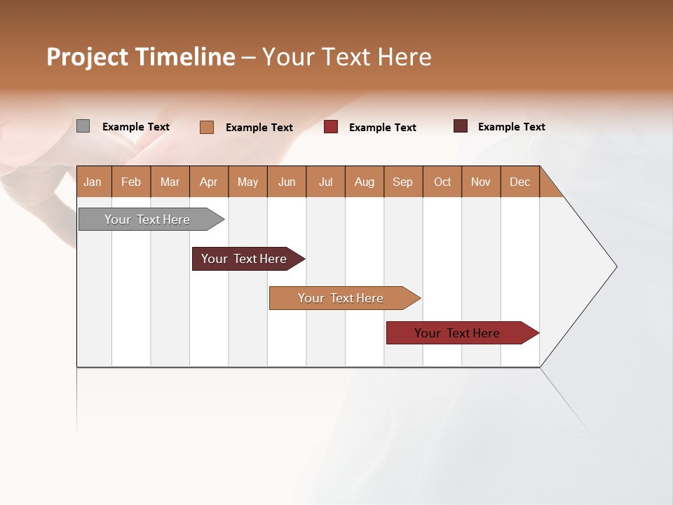 Wedding Photo Of Married Couple Holding Hands PowerPoint Template