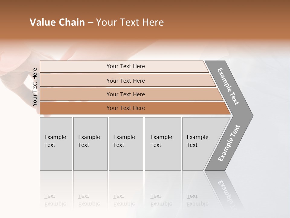 Wedding Photo Of Married Couple Holding Hands PowerPoint Template