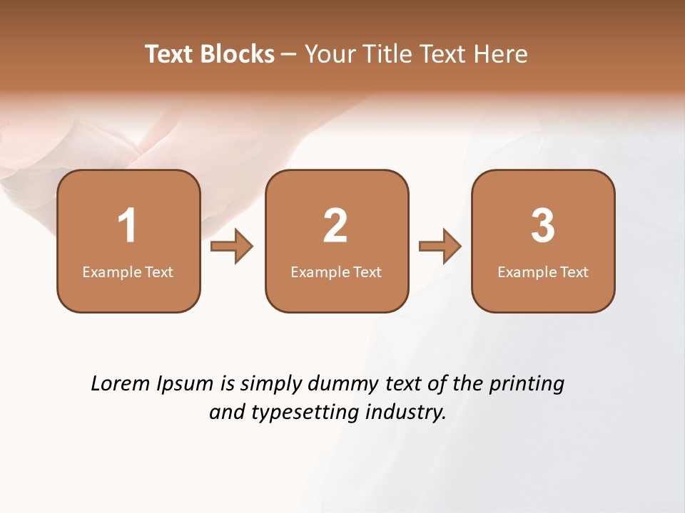 Wedding Photo Of Married Couple Holding Hands PowerPoint Template