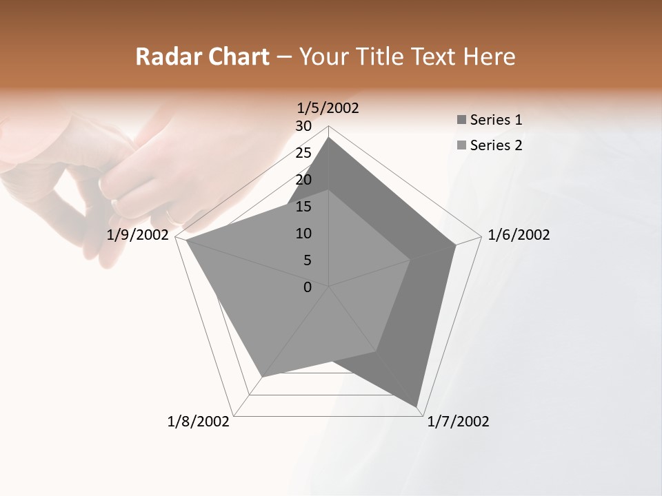 Wedding Photo Of Married Couple Holding Hands PowerPoint Template