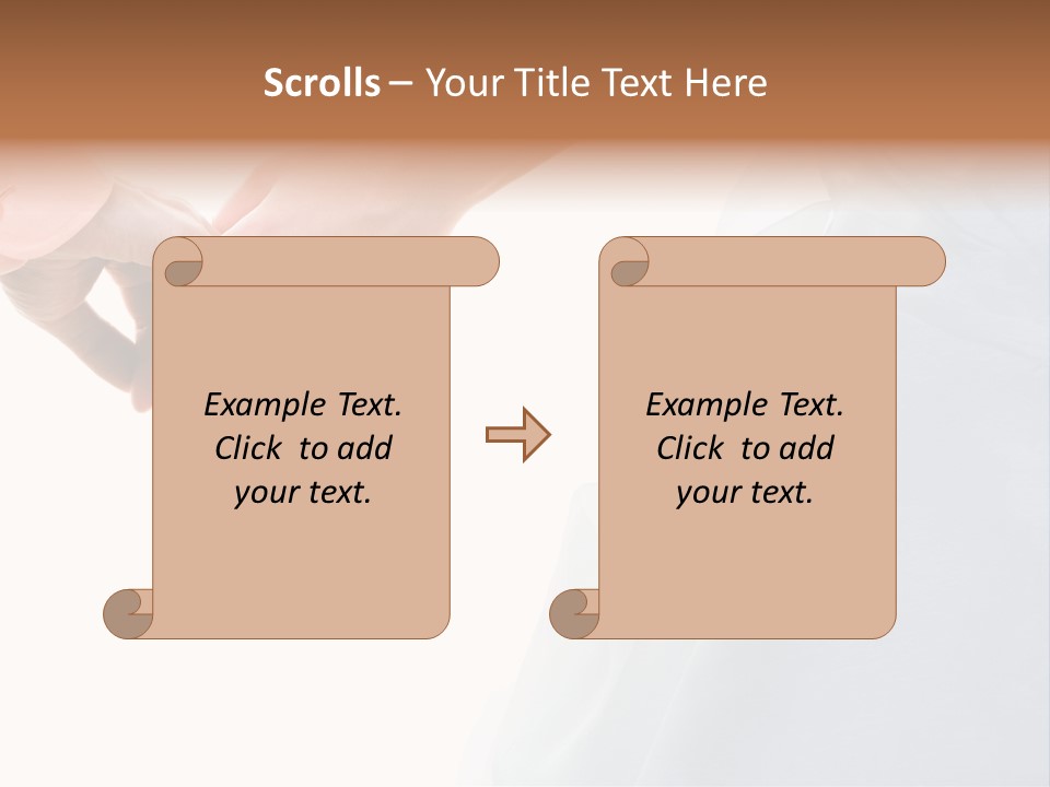 Wedding Photo Of Married Couple Holding Hands PowerPoint Template