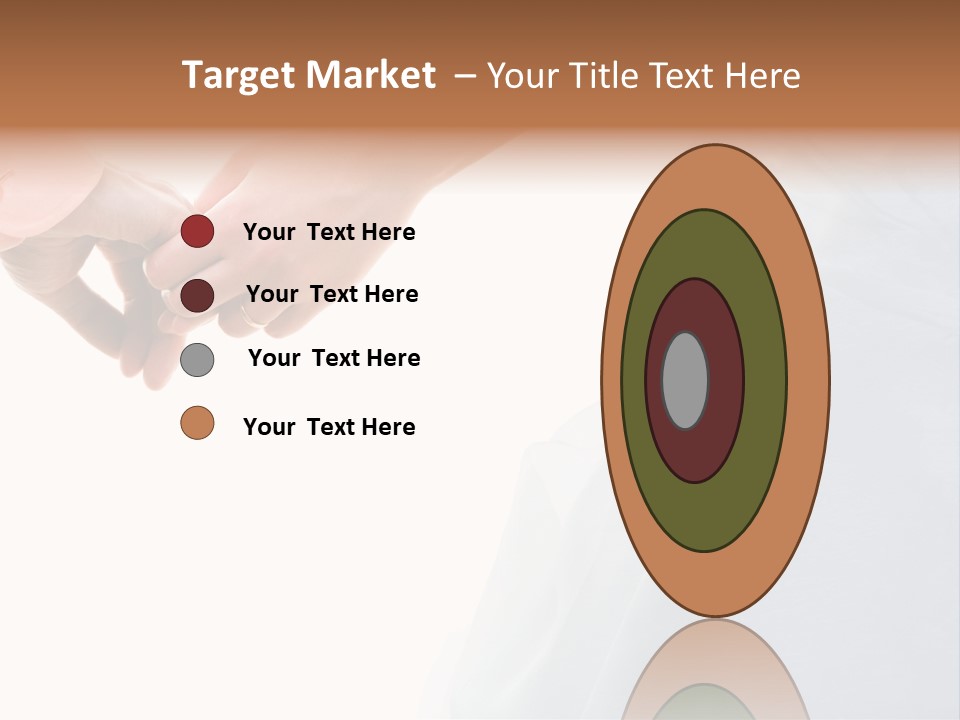 Wedding Photo Of Married Couple Holding Hands PowerPoint Template