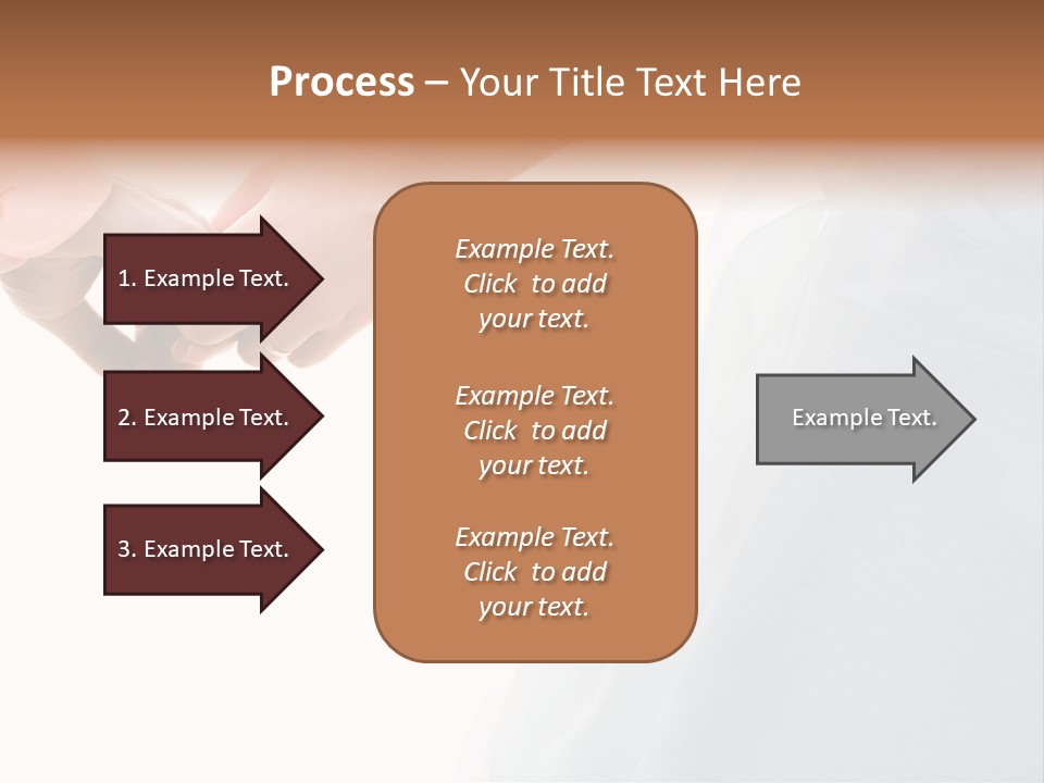Wedding Photo Of Married Couple Holding Hands PowerPoint Template