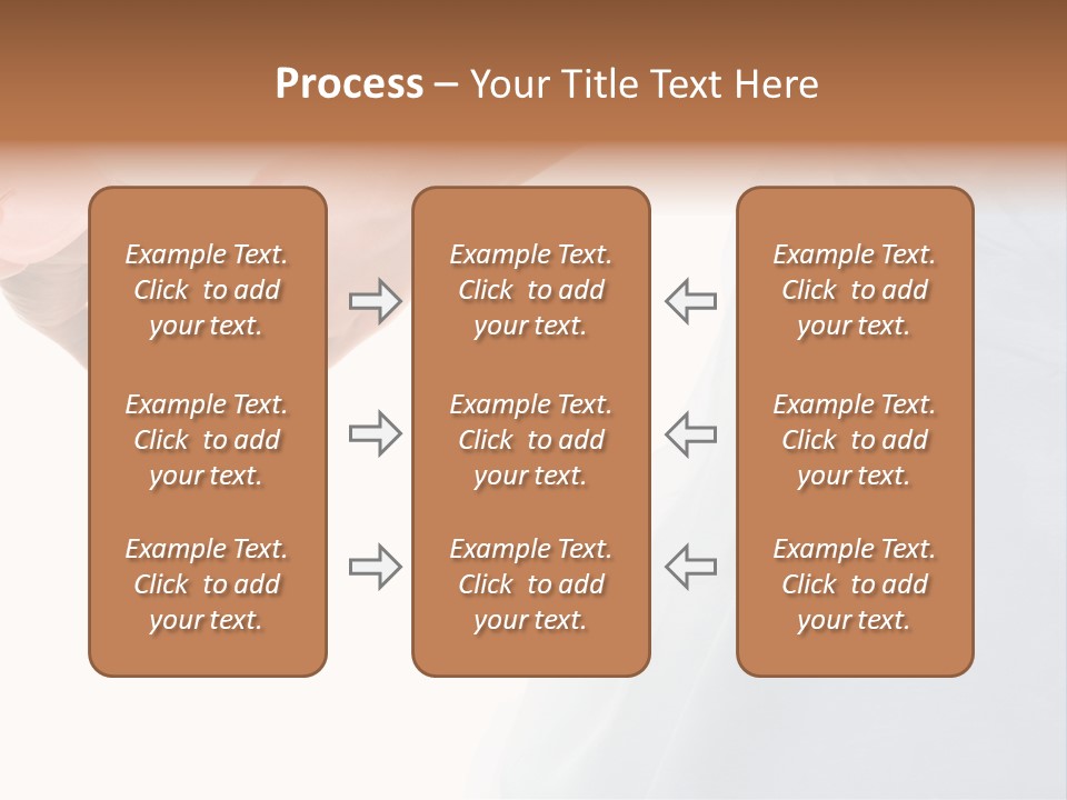 Wedding Photo Of Married Couple Holding Hands PowerPoint Template
