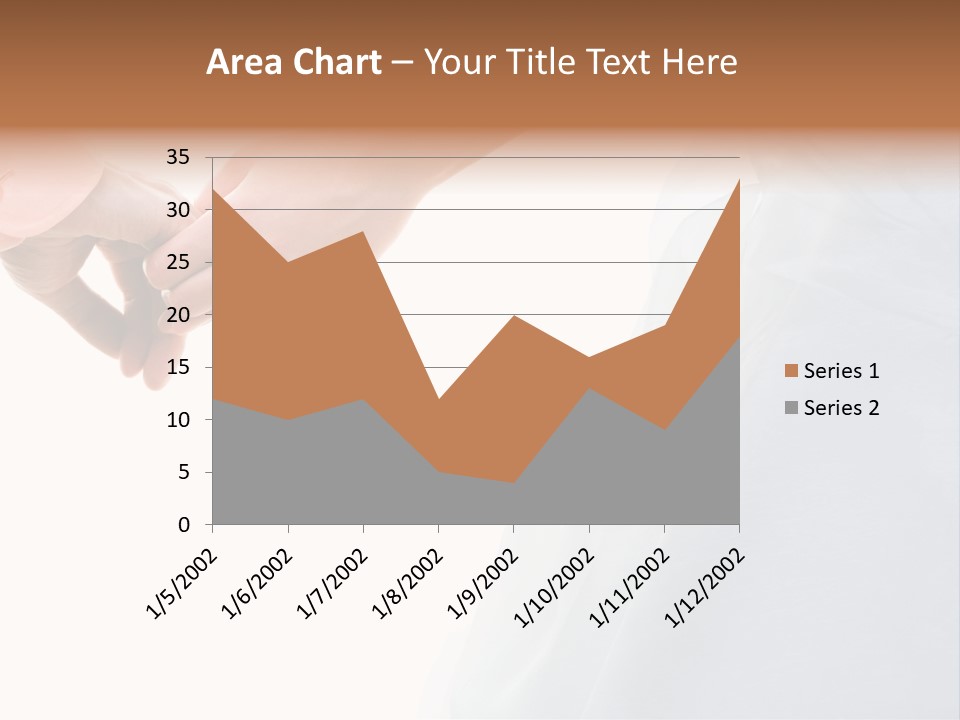 Wedding Photo Of Married Couple Holding Hands PowerPoint Template
