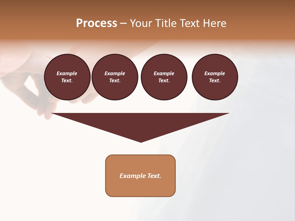 Wedding Photo Of Married Couple Holding Hands PowerPoint Template