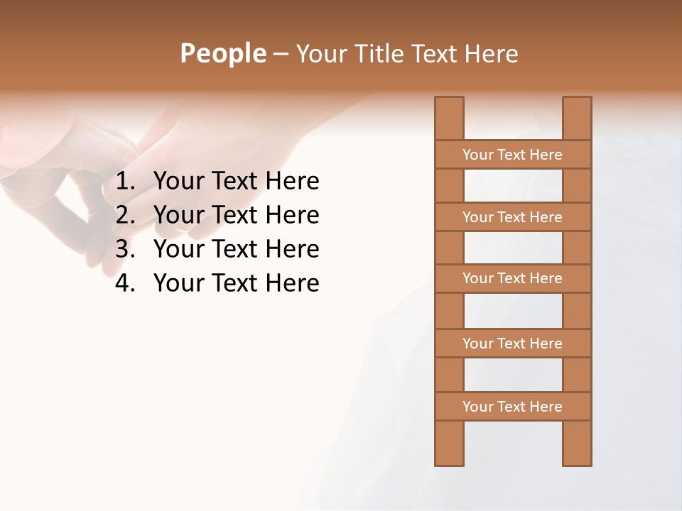 Wedding Photo Of Married Couple Holding Hands PowerPoint Template