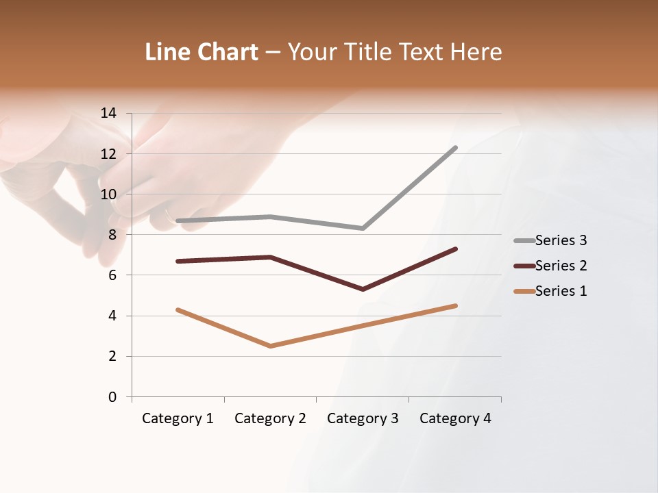 Wedding Photo Of Married Couple Holding Hands PowerPoint Template