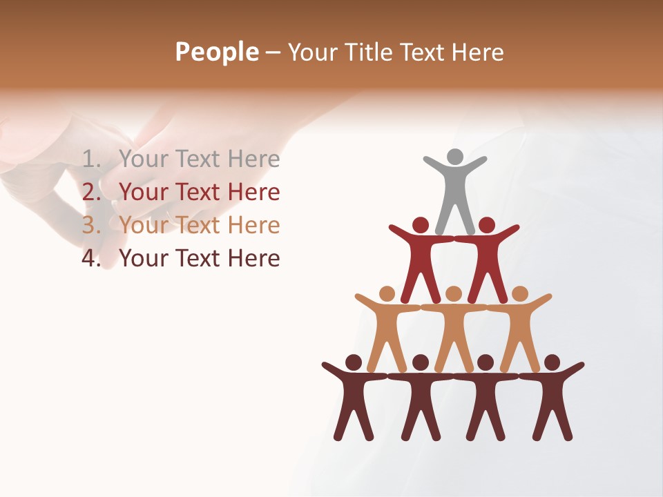 Wedding Photo Of Married Couple Holding Hands PowerPoint Template