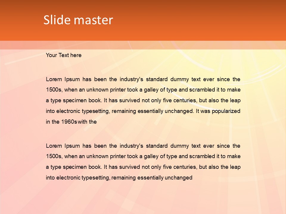 The Hot Summer Sun Stock Vector Illustration: PowerPoint Template