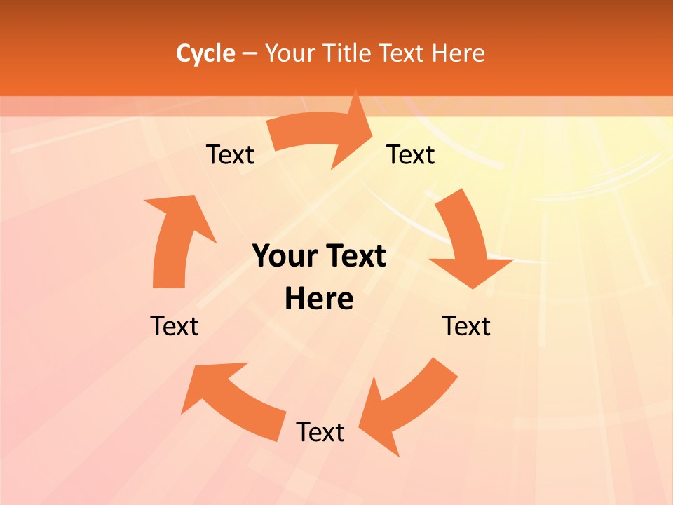 The Hot Summer Sun Stock Vector Illustration: PowerPoint Template
