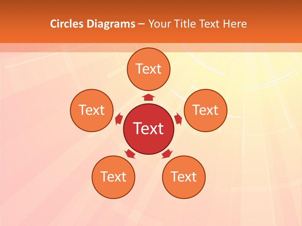 The Hot Summer Sun Stock Vector Illustration: PowerPoint Template