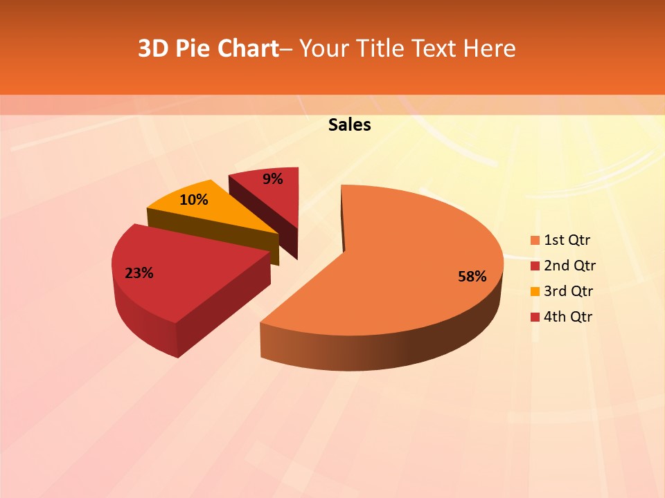 The Hot Summer Sun Stock Vector Illustration: PowerPoint Template