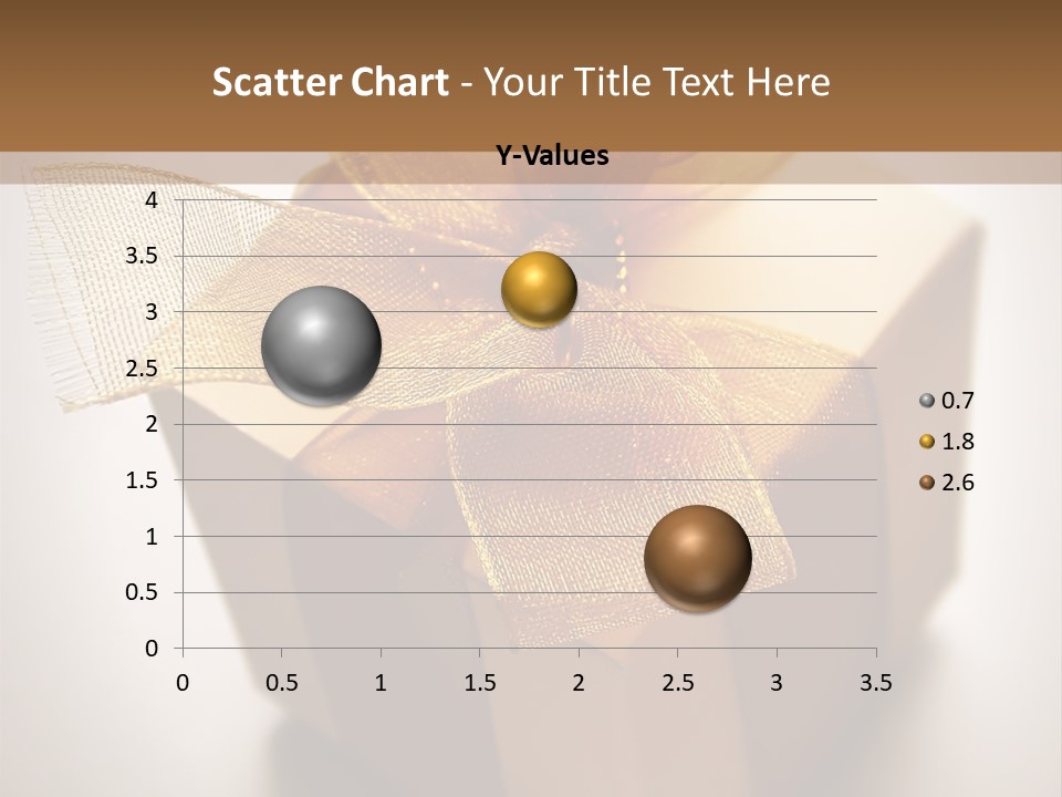 A Small Box Of Appreciation Gift. Shallow Depth Of Field Shot Is Intentional. PowerPoint Template