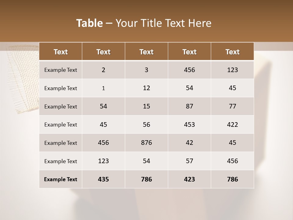A Small Box Of Appreciation Gift. Shallow Depth Of Field Shot Is Intentional. PowerPoint Template
