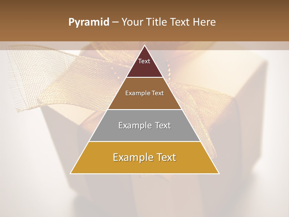 A Small Box Of Appreciation Gift. Shallow Depth Of Field Shot Is Intentional. PowerPoint Template