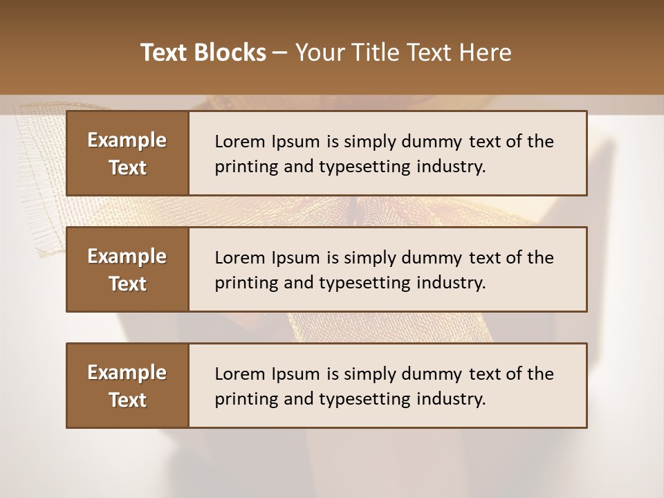 A Small Box Of Appreciation Gift. Shallow Depth Of Field Shot Is Intentional. PowerPoint Template