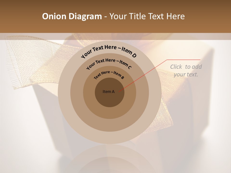 A Small Box Of Appreciation Gift. Shallow Depth Of Field Shot Is Intentional. PowerPoint Template