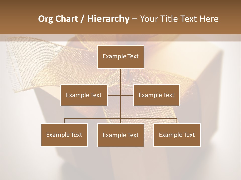 A Small Box Of Appreciation Gift. Shallow Depth Of Field Shot Is Intentional. PowerPoint Template