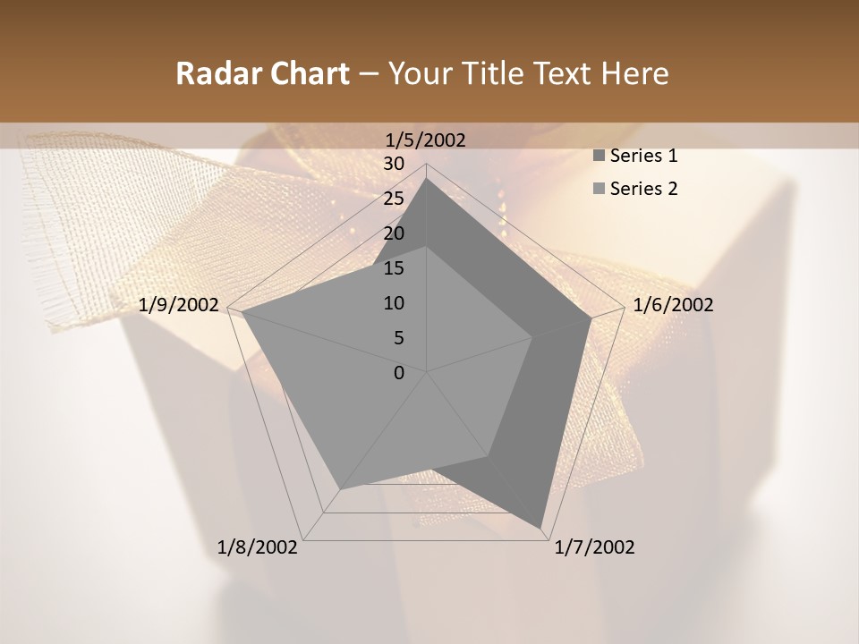 A Small Box Of Appreciation Gift. Shallow Depth Of Field Shot Is Intentional. PowerPoint Template