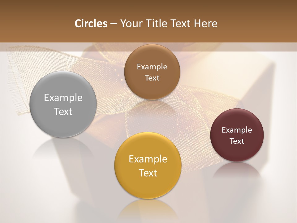 A Small Box Of Appreciation Gift. Shallow Depth Of Field Shot Is Intentional. PowerPoint Template