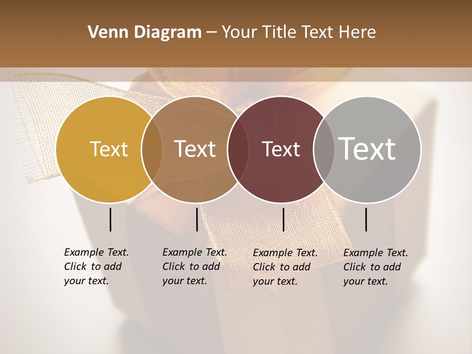 A Small Box Of Appreciation Gift. Shallow Depth Of Field Shot Is Intentional. PowerPoint Template