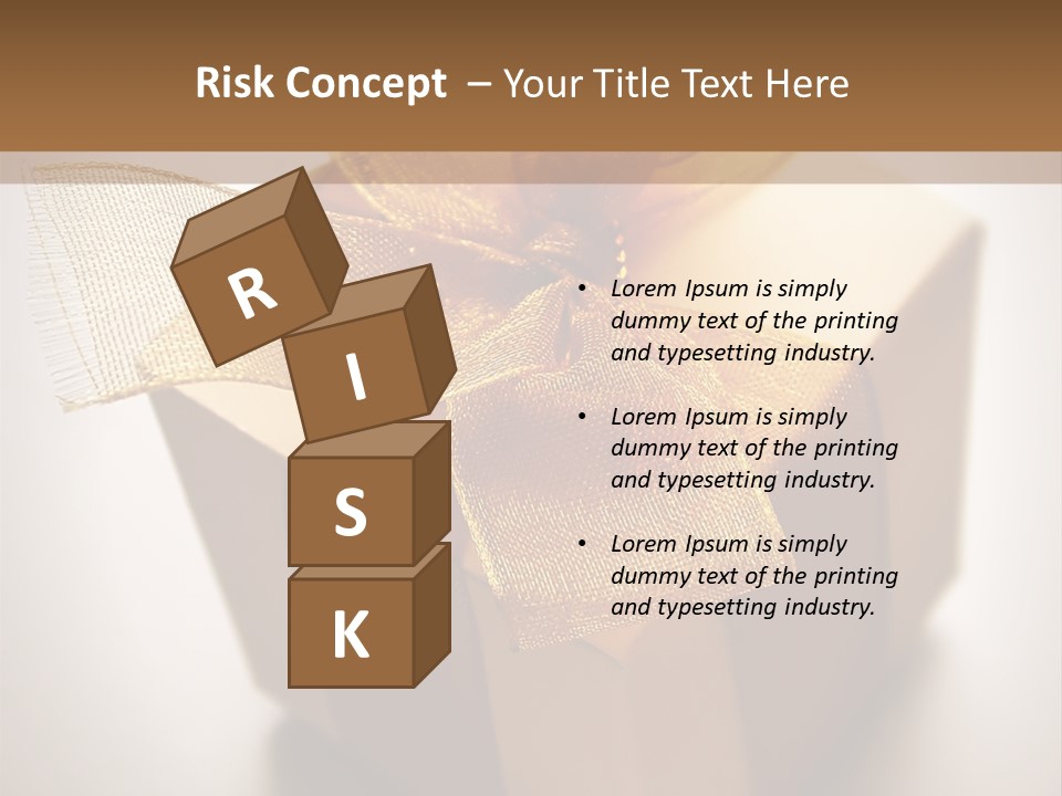 A Small Box Of Appreciation Gift. Shallow Depth Of Field Shot Is Intentional. PowerPoint Template