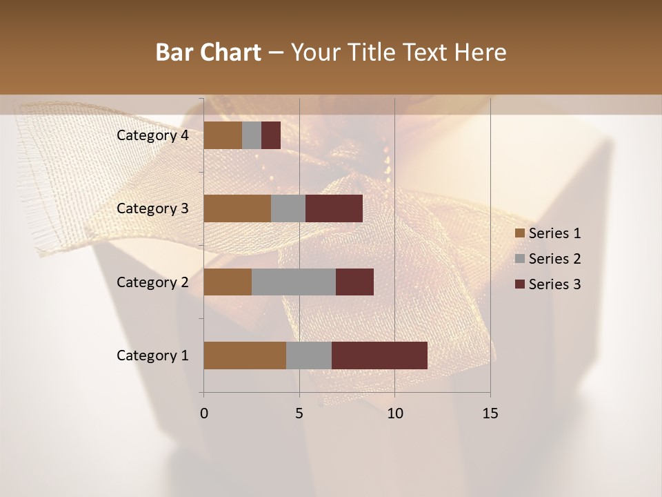 A Small Box Of Appreciation Gift. Shallow Depth Of Field Shot Is Intentional. PowerPoint Template