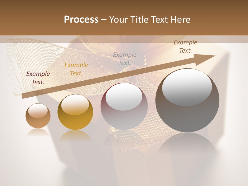 A Small Box Of Appreciation Gift. Shallow Depth Of Field Shot Is Intentional. PowerPoint Template